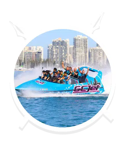 A Group of People Enjoying the Jet Boat in Main Beach, QLD